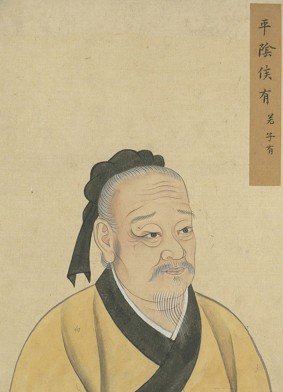 有若的后世画像,《至圣先贤半身像》·有若;不代表经证实的本人容貌